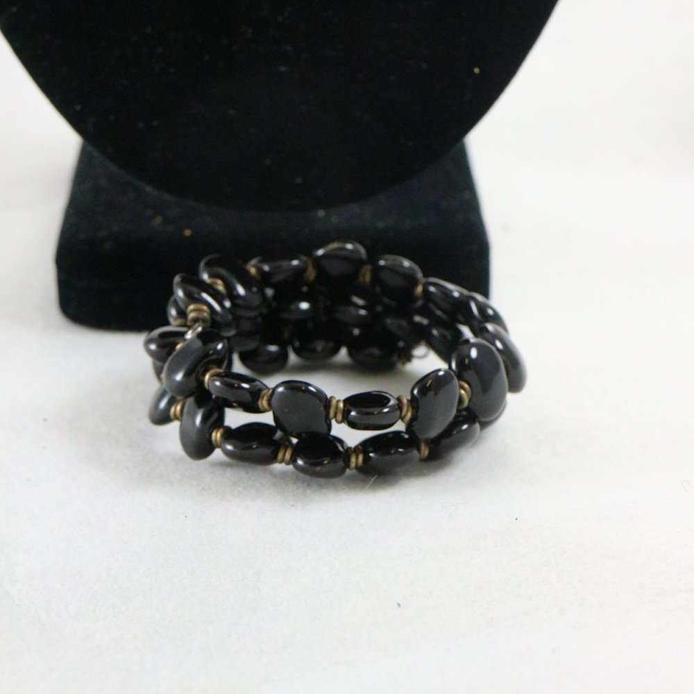 KAZURI Mini Shale Black Earthen Clay Jewelry Bundle Set - Picture 7 of 9
